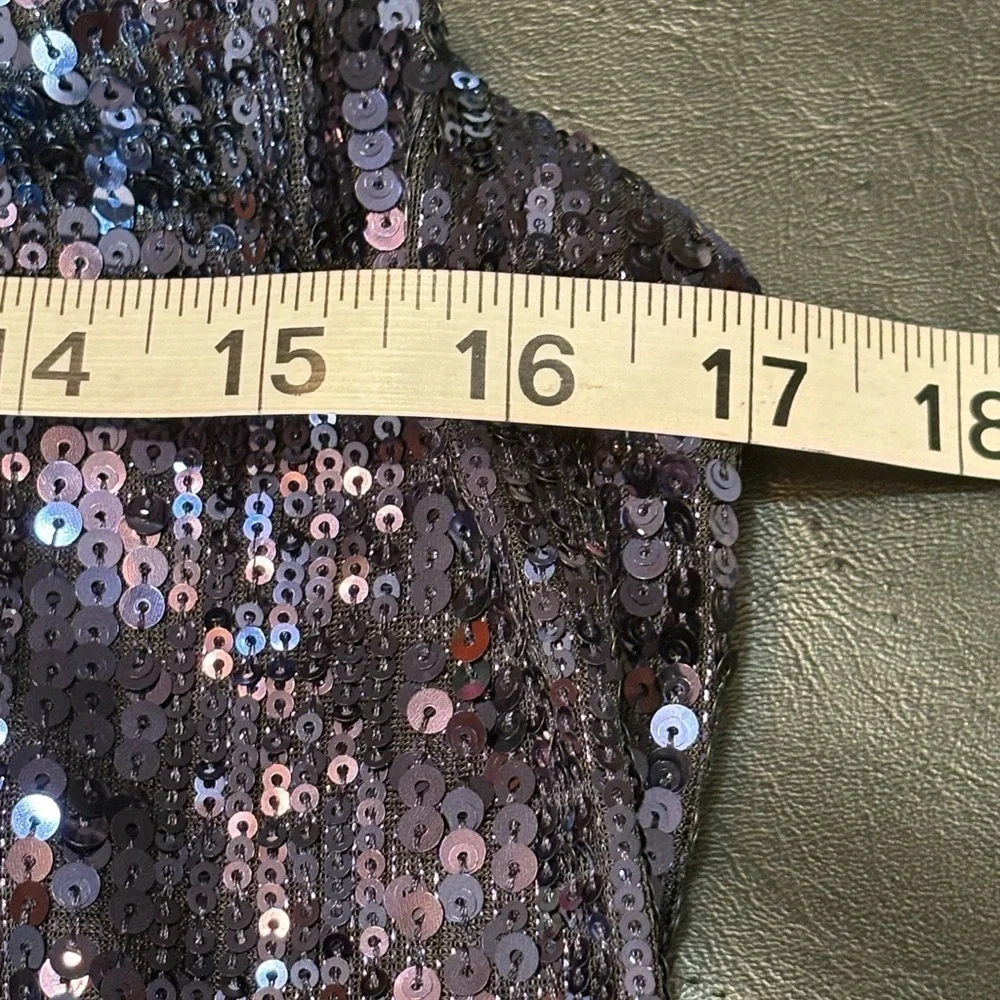 Express Navy Blue Sequin One Shoulder Dress size Small NWOT
